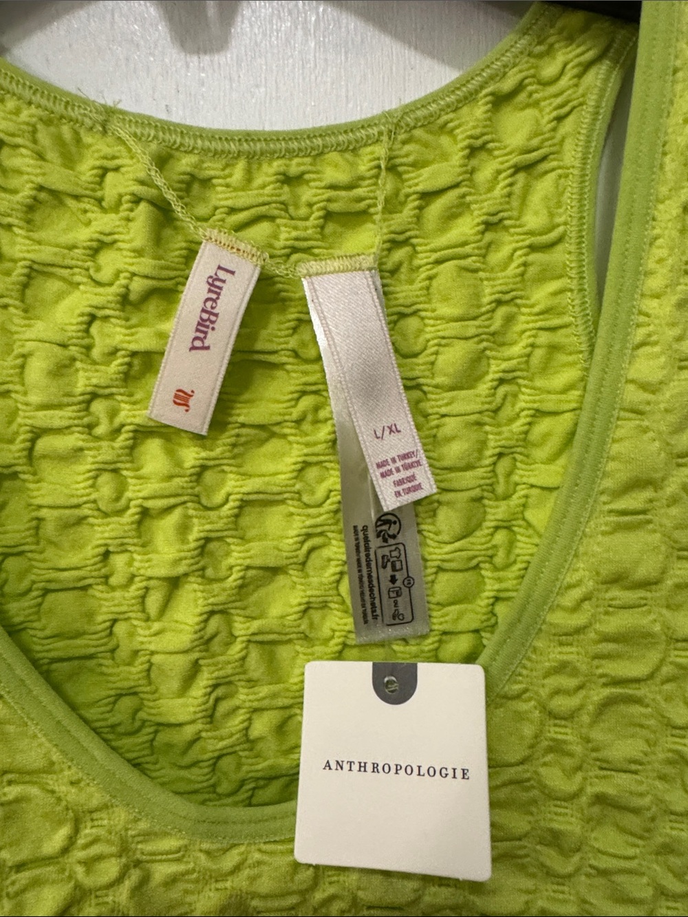NWT Anthropologie: LyreBird Textured Scoop-Neck Reversible Tank Top - Picture 5 of 11